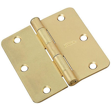 National Mfg 3 x 3 in. Satin Brass Butt Hinge NM830229